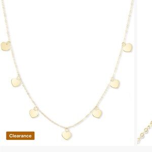 Gold Heart Charm Necklace